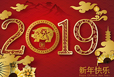 投促中国祝福大家2019年春节快乐