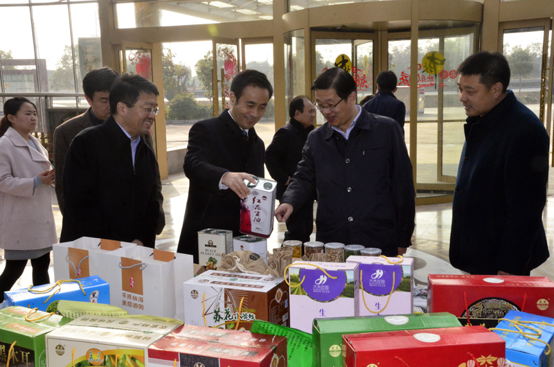 市委常委、常务副市长沈海斌一行来我县调研特色风情旅游景点和先进特色产业园建设工作