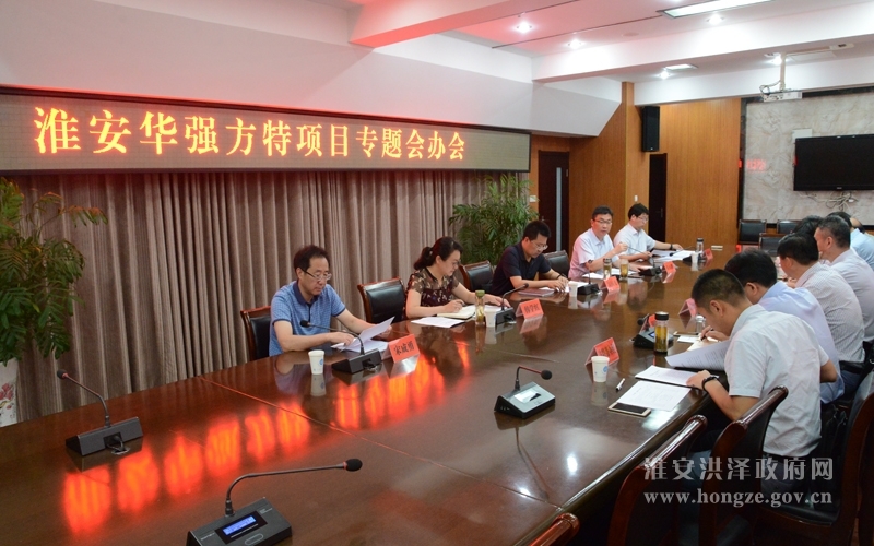 我区召开华强方特项目专题会办会