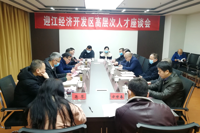 迎江经济开发区召开高层次人才座谈会