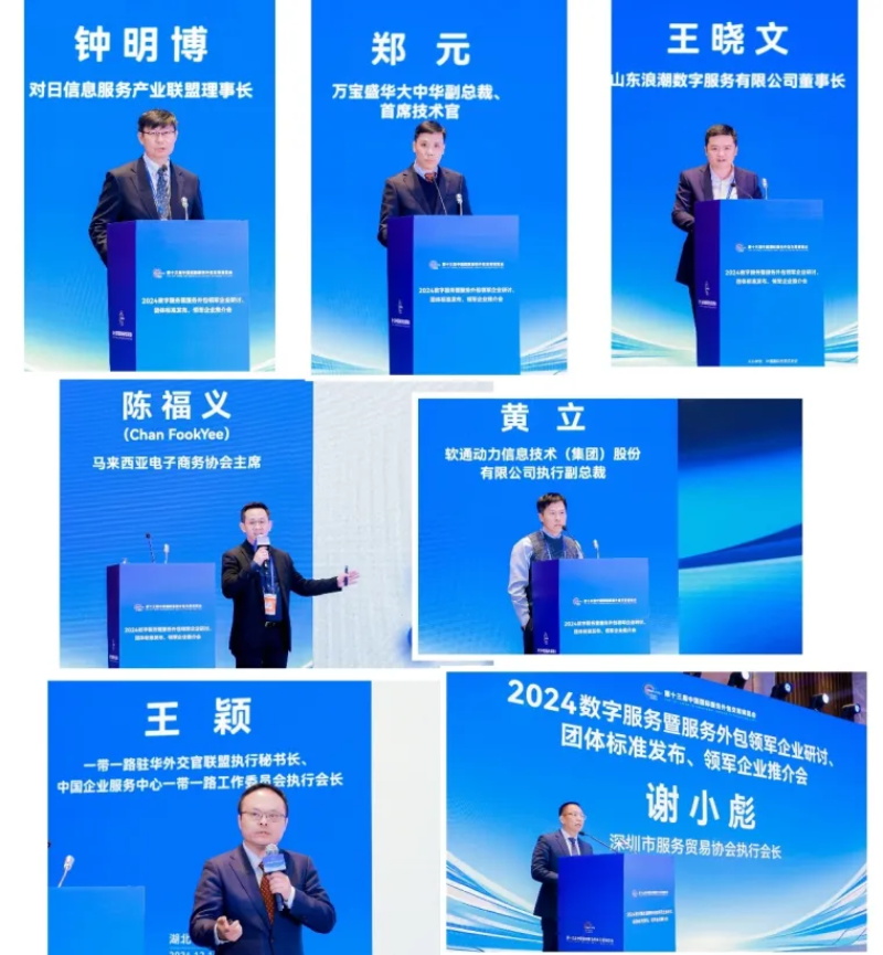 投促中国创始人吴永豪受邀出席2024数字服务暨服务外包领军企业研讨、团体标准发布、领军企业推介会